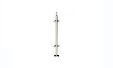Стойка круглая Ø38.1: 4 штамп. стеклодержателя, полированная, высота 950 мм (AISI 201) k728 купить в Симферополе