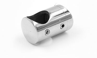 Ригеледержатель на стекло 8 мм, Ø16 мм, полированный, литой (AISI 304) k019 купить в Симферополе