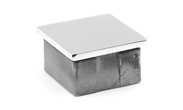 Заглушка для профильной трубы 40х40 мм, литая, полированная, хром (AISI 304) k224-3 купить в Симферополе