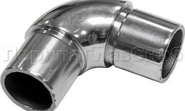 Отвод трубы Ø25.4 мм с установочными кольцами, полированный (AISI 304) k325 купить в Симферополе