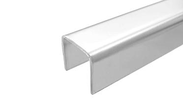 Профиль П-образный, L=2000 мм, t=1.5 мм, для стекла 16 мм, полир. (AISI 304) Ф-0457 купить в Симферополе