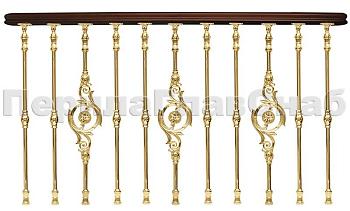 Латунные перила для лестниц серии – Деметра L05 в Симферополе. Готовые проекты ПерилаГлавСнаб