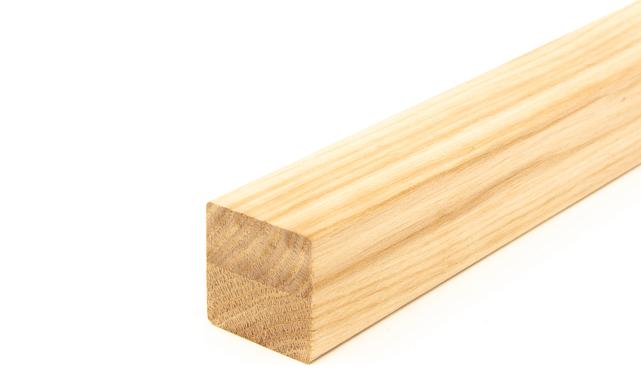 Дубовый поручень 40х40 некрашеный БЕЗ ПАЗА, Премиум Ф-1076