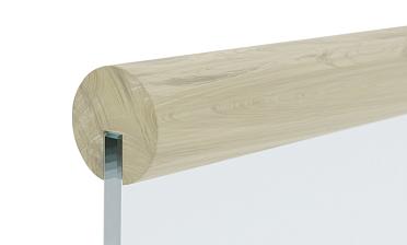 Поручень деревянный из Дуба Ø50мм С ПАЗОМ, премиум Ф-1163 купить в Симферополе