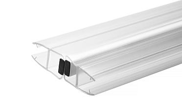 Комплект уплотнителей для стекла в душевую кабину (2 шт.), стекло-стекло 8 мм, прозрачный, 180°, 2200 мм t209-2 купить в Симферополе