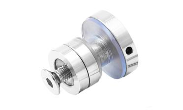 Крепление трека к стеклу AISI 304 шлифованное t449 SSS  купить в Симферополе