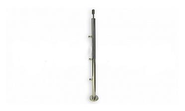 Стойка круглая Ø38.1: 3 ригеледержателя, полированная, высота 950 мм (AISI 304) k713 купить в Симферополе