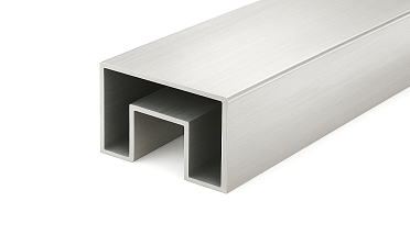 Труба 40х60 мм, с пазом 24х24 мм, шлифованная (AISI 304) k824-2 купить в Симферополе