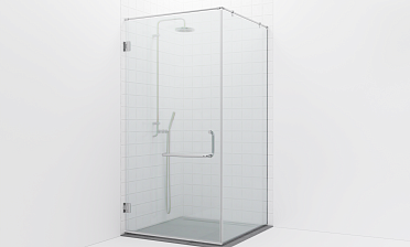 Комплект фурнитуры для душевой перегородки на профиле с угловой штангой t551-1 купить в Симферополе