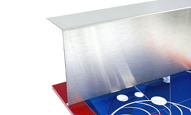 Накладка для крепления (тыльная/лицевая) из шлифованной нержавейки 1.0 мм длина 2,0 м k601-24 купить в Симферополе