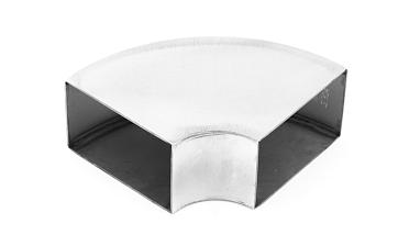 Отвод поручня под сварку 60х40х130x1.5  90°, полированный 600 Grit (AISI 304) k675 купить в Симферополе