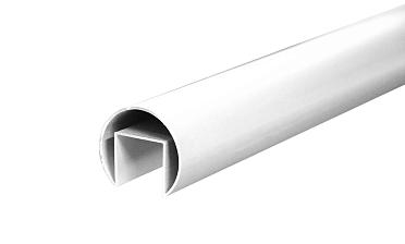 Труба  Ø42.4 мм, с пазом 24х24 мм, анодированный алюминий Фk820 AL купить в Симферополе