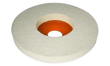 K427-3 войлок белый Ø125х10 мм очищенный, для тонкой полировки 11 000 rpm, Premium k427-3  купить в Симферополе