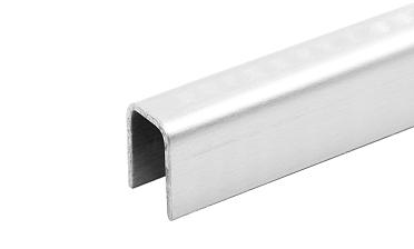 Профиль П-образный, L=2500 мм, t=1 мм, для стекла 8 мм, шлиф. (AISI 304)  t115 SSS купить в Симферополе