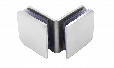 Коннектор для душевой кабины стекло-стекло 90° 45х45 мм шлифованный t725-2 SSS  купить в Симферополе