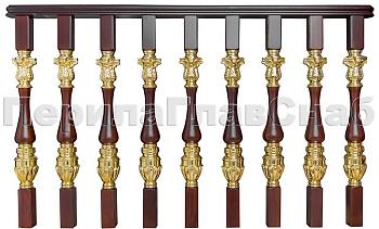 Латунные перила для лестниц серии – Гранд Опера L03 в Симферополе. Готовые проекты ПерилаГлавСнаб