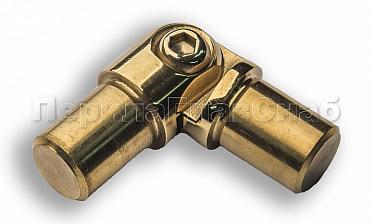 Поворот ригеля Ø16х1.5 мм, с двумя установочными штифтами, шарнирный, золото (AISI 304) k060-88 купить в Симферополе