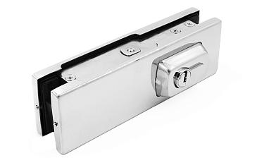 Замок для стеклянной двери угловой с круглым ригелем комплект, полированный t150 PSS купить в Симферополе