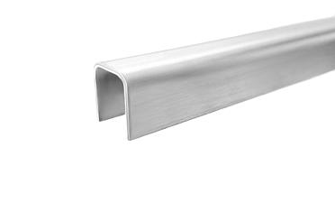 Профиль П-образный, L=2000 мм, t=1.5 мм, для стекла 12 мм, шлиф. (AISI 304) Ф-0455 купить в Симферополе