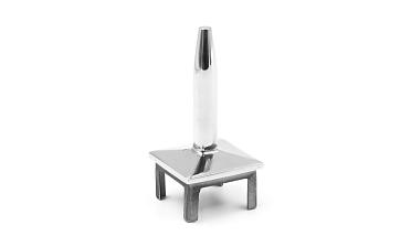 Наконечник палец (солдатик) на стойку из профильной трубы 40х40х1.5 мм, сварной, усеченный, облегченный, полированный, нержавеющий AISI 304 k285-999 купить в Симферополе