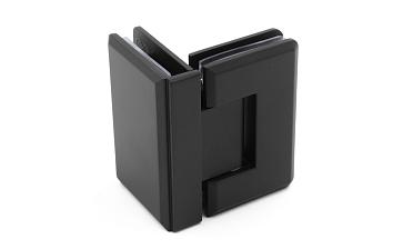 Петля для душевой стекло-стекло 90х55 мм, 90°, цинк, черный t304 BZn купить в Симферополе