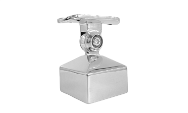 Наконечник 40х40 мм внешний полированный, с ложе под Ø50.8 мм, литой, регулируемый, облегченный, AISI 304, k239-4-NEW купить в Симферополе