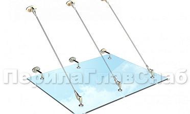 Комплект фурнитуры для козырька 1500х1500 (на вантах/тягах) k671-15-15 купить в Симферополе