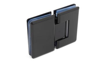 Петля для душевой кабины стекло-стекло 180°, 90*55, цинк, черн. t303 BZn купить в Симферополе