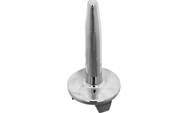 Наконечник палец (солдатик) на стойку Ø38.1 мм, без ложемента, литой, полированный, повышенной коррозионной стойкости, под сварку, облегченный, нержавеющий AISI 316, k034-3 купить в Симферополе