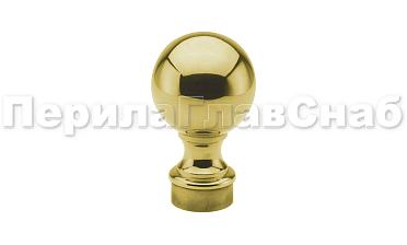 Наконечник стойки шар, Ø38.1 мм, литой, утяжеленный, золото k070-88 купить в Симферополе
