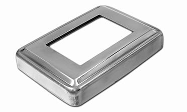 Низ стойки под трубу 105х75х0.8 мм для трубы 61х41 мм, полированный 400 Grit (AISI 304) k399 купить в Симферополе