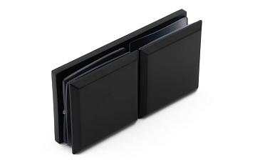 Коннектор для душевой кабины стекло-стекло 180°, 45х45, черный, вырез 71 t734 BZn купить в Симферополе