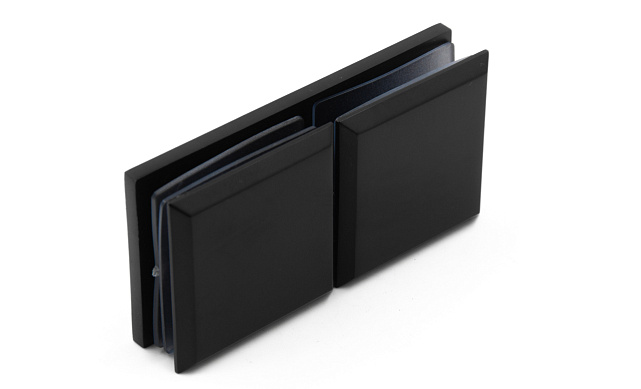 Коннектор для душевой кабины стекло-стекло 180°, 45х45, черный, вырез 71 t734 BZn Коннектор для душевой кабины стекло-стекло 180°, 45х45, черный, вырез 71 t734 BZn