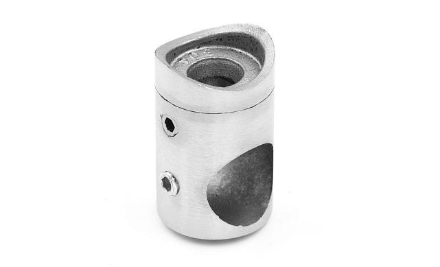 Ригеледержатель на стойку Ø38.1х16.8 мм, шлифованный, литой (AISI 304) k018-3