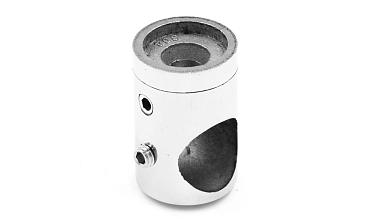 Ригеледержатель на стойку под плоскость Ø16 мм, литой, Ø22х30 мм, полированный, (AISI 304) k065-2 купить в Симферополе