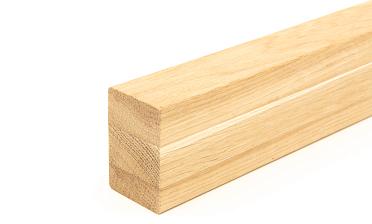 Дубовый поручень 60х40 некрашеный БЕЗ ПАЗА, Премиум Ф-1196 купить в Симферополе