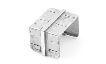 Соединитель для поручня с пазом 40х60 мм, полированный (AISI 304) k541 купить в Симферополе