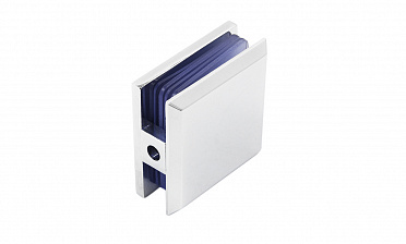 Коннектор для душевой кабины стена-стекло 45х45 мм цинк-хром, полированный t730 PZn купить в Симферополе