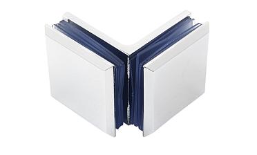 Коннектор для душевой кабины стекло-стекло 90° 45х45 мм латунь-хром, полированный  t735 PC купить в Симферополе