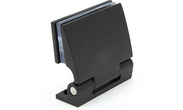 Петля для душевой стена-стекло 90°, односторонняя, без реза, нержавеющая сталь AISI 304, черная t315 BL  купить в Симферополе