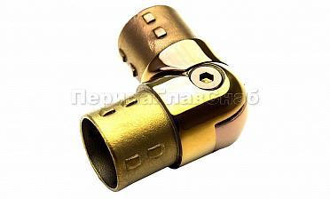 Поворот литой, внутренний, шарнирный, под Ø38.1 мм, под золото (AISI 304) Фk250-88 купить в Симферополе