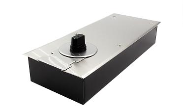 Доводчик для стеклянной двери до 80 кг EN2, напольный, 500 тыс. циклов, нержавеющая сталь AISI 304, шлифованная t182 SSS купить в Симферополе