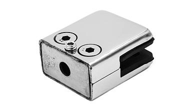 Стеклодержатель штампованный, под стекло 8 мм (4+4 мм), на плоскость 40х24х48 полированный (AISI 304) k352 купить в Симферополе