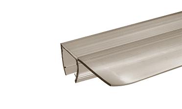 Уплотнитель для стекла 8 мм, полупрозрачный черный, 90°, стекло-стекло 2200 мм t215-2 BL купить в Симферополе