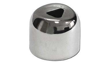 Наконечник штампованный (СПС) прямой 90° на трубу Ø25 мм, для поручня Ø38.1 мм, полированный, нержавеющий, AISI 304, k071 купить в Симферополе