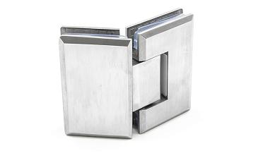 Петля для душевой стекло-стекло 90х55 мм, 135°, нержавеющая сталь AISI 304, шлифованная t302 SSS купить в Симферополе