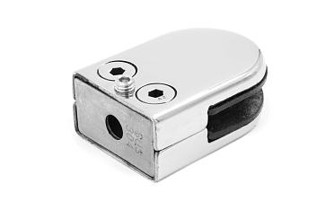 Стеклодержатель штампованный под стекло 10 мм (5+5 мм), на плоскость 40х24х54 полированный (AISI 304) k539-10 купить в Симферополе