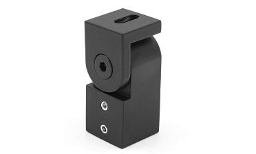 Держатель труба-стена, регулируемый, Ø19 мм, нерж., черный t908 BL купить в Симферополе