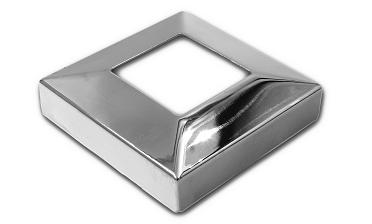 Низ стойки под трубу 40х40 мм, 82х82х0.8, высота 22 мм, полированный (AISI 304) k076 купить в Симферополе