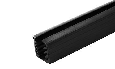 Уплотнитель в поручень с пазом 24х24 под LED ленту на стекло 12мм EPDM (палки 3 м) Фk300 купить в Симферополе